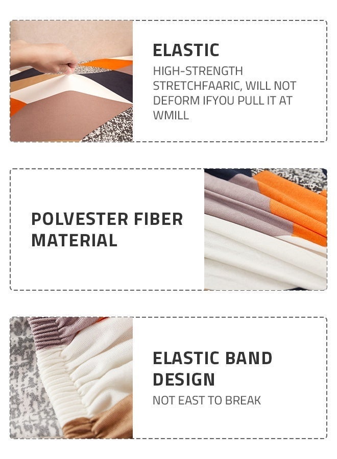 Sharpdo L-shaped geometric print sofa seat cover is soft and super elastic and can be used in all seasons - Image 2