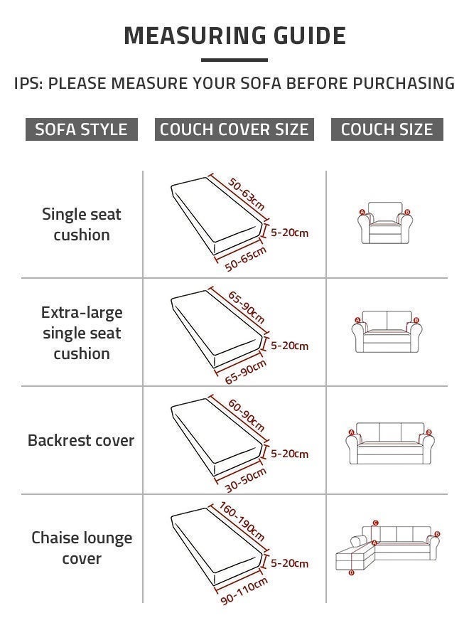 Sharpdo L-shaped geometric print sofa seat cover is soft and super elastic and can be used in all seasons - Image 4
