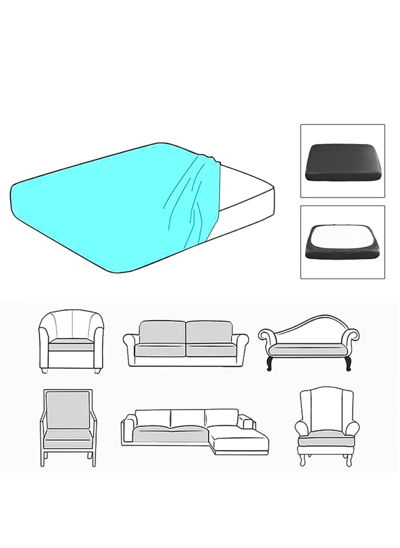 Sharpdo - L-shaped geometric print sofa seat cover is soft and super elastic and can be used in all seasons - Image 1
