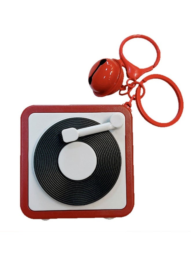 Happy D Mini Retro Recorder Tape Keychain Creative Tape Recorder Keychain Mini Cassette Player Keychain with 3 Songs Portable Keychain Pendant for Backpacks and Handbags - Image 5
