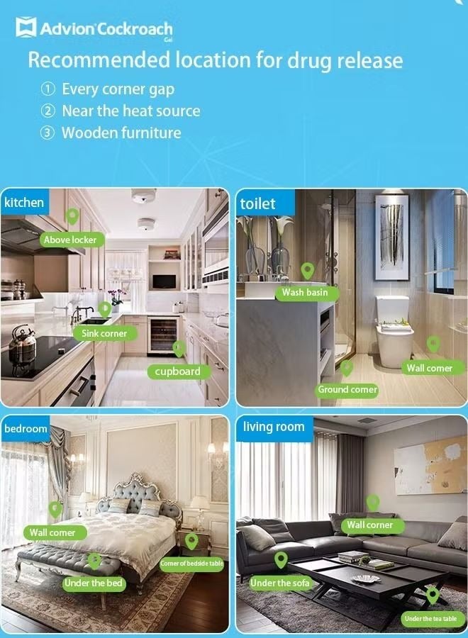 Cockroach Roach Pest Control Insecticide Bait Gel 30g - Image 3