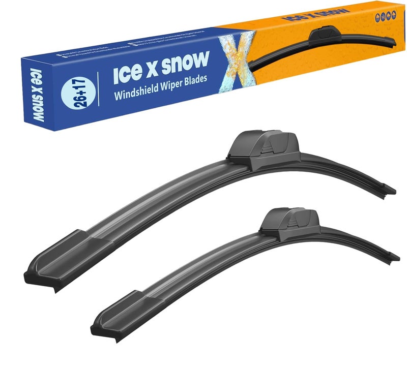 ICEXSNOW 2617 Water Repellent Windshield Wiper Blades Replacement for Nissan Rogue 20232014 Pathfinder 20202013 Honda CRV 20222017 20112007 Subaru Forester 1814 Outback 1915 AND MORE