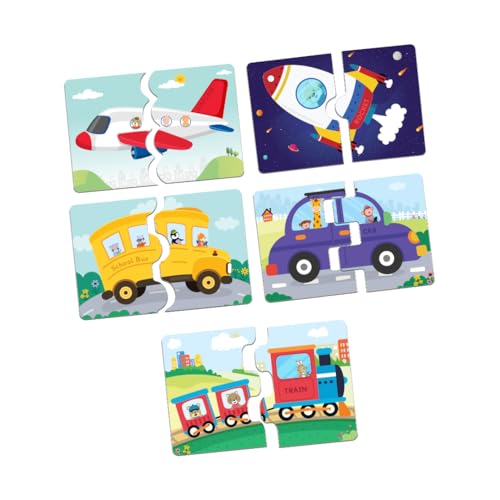 GiniMini Transport Puzzle for Kids 2 3 4 5 Years | Educational 2 Piece Puzzle for Memory & Motor Skills | Return & Birthday Gifts for Boys & Girls - Image 2