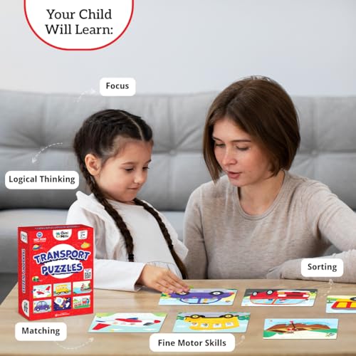 GiniMini Transport Puzzle for Kids 2 3 4 5 Years | Educational 2 Piece Puzzle for Memory & Motor Skills | Return & Birthday Gifts for Boys & Girls - Image 4