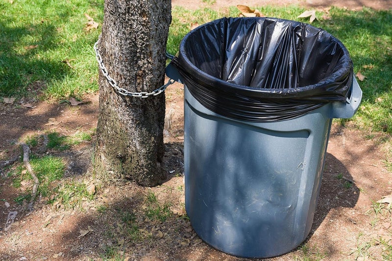 Purfex Garbage Bags, 100pcs Strong Bin Bags 75cm X 95cm (50 Gallon), Disposable Junk/Trash/Rubbish Bags, Bio-Degradable Heavy Duty Waste/Dust Bin Liners for Kitchen, Home & Office - Image 3