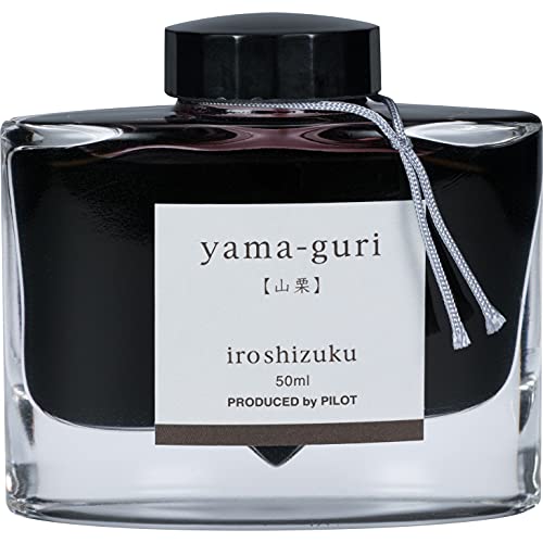 PILOT Iroshizuku Bottled Fountain Pen Ink, Yama-Guri, Wild Chestnut (Dark Brown) 50ml Bottle (69219) - Image 1