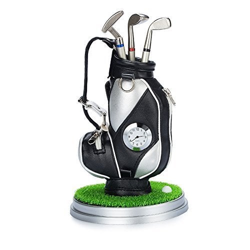 Seadream Golf Gift Set,Golf Pen Holder Set with Clock Lawn Base and 3 Golf Pens - Image 4