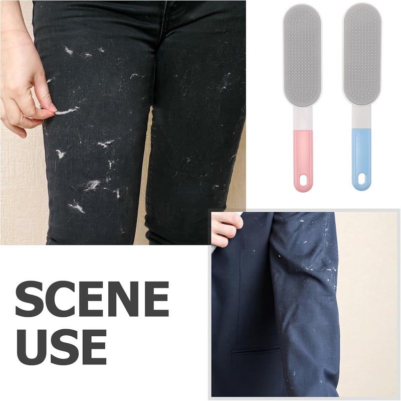 2pcs Pet Hair Removal Brush: Efficient Hair Removal Tools for Carpet Clothing Rugs Beds - Efficient Particle Cleaner Static Lint Brush - Image 3
