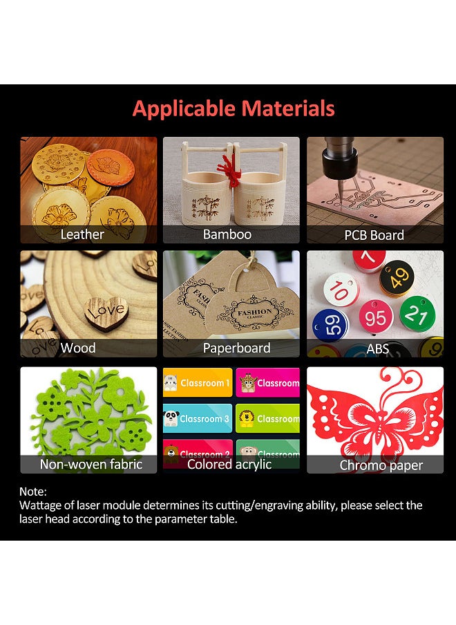 Generic Laser Module Engraving Laser Head High Precision Engraving Plastic Leather Wood Acrylic for Laser Engraving Machine CNC Router Cutting Machine  - Image 5