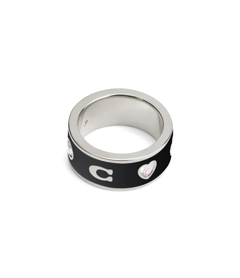 COACH COACH Enamel Horse & Carriage Band Ring
