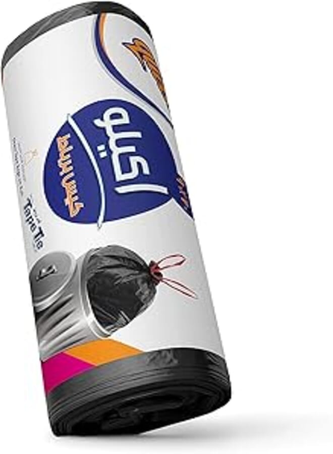Queen plastic tape tie garbage bags roll, 90 x 70 cm - 1 kg