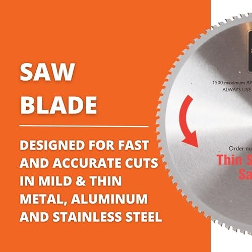 Jancy Slugger by Fein Thin Steel Cutting Saw Blade - Fast and Accurate Cuts up to 1/4" in Aluminum, Stainless Steel & Mild Metals, 14" Diameter, 90 Teeth - 63502014630 - Image 2