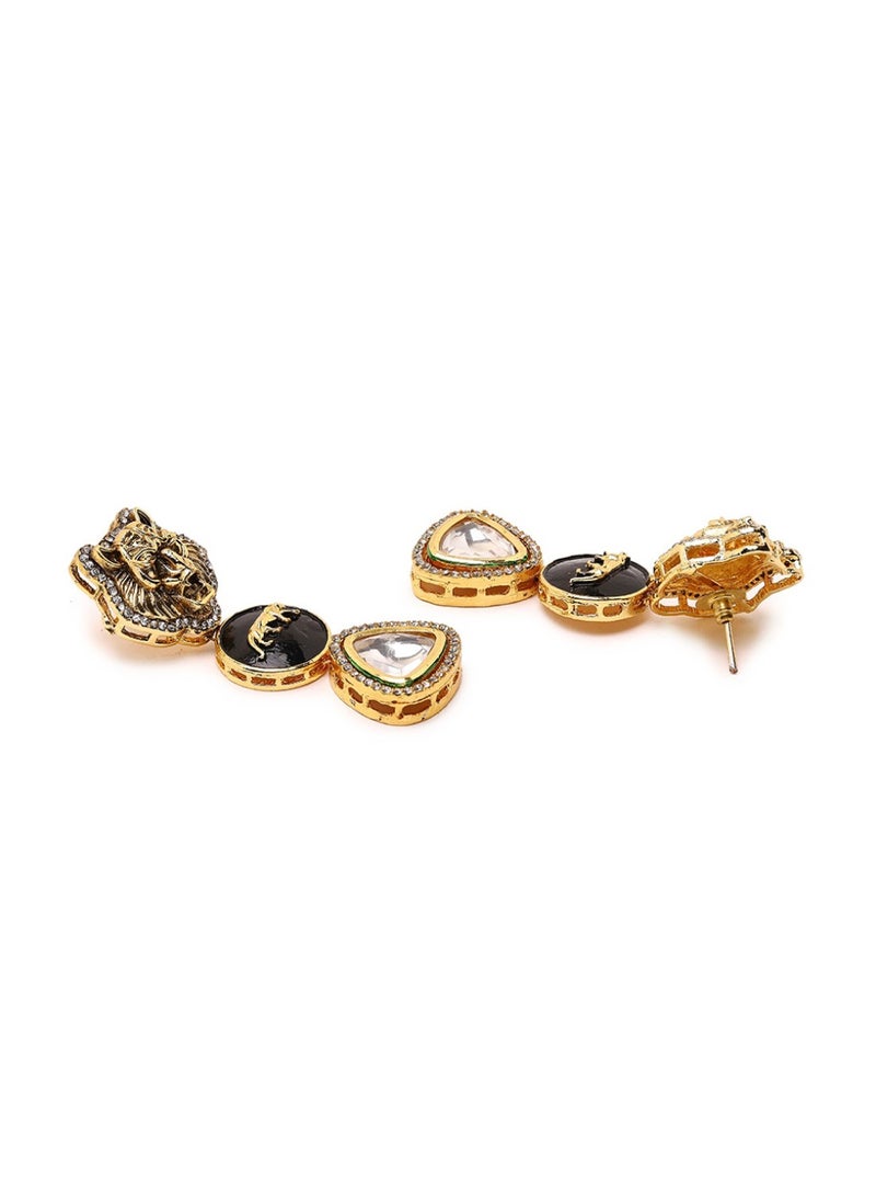Kundan Stone Studded Jewellery Set