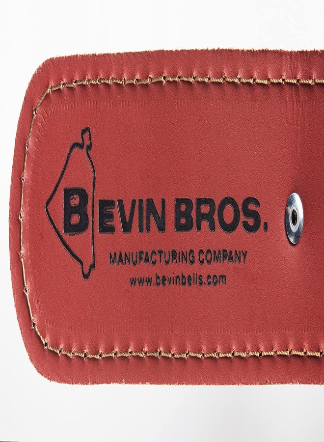 Bevin Bells Leather Sleigh Bell Strap | Five (1 ") Bells | Brown/Brass | Door Hanger | Dog Potty Training | Made of Steel | Christmas Holiday Decoration | Sturdy Hanging Loop | Made in CT, USA - Image 5