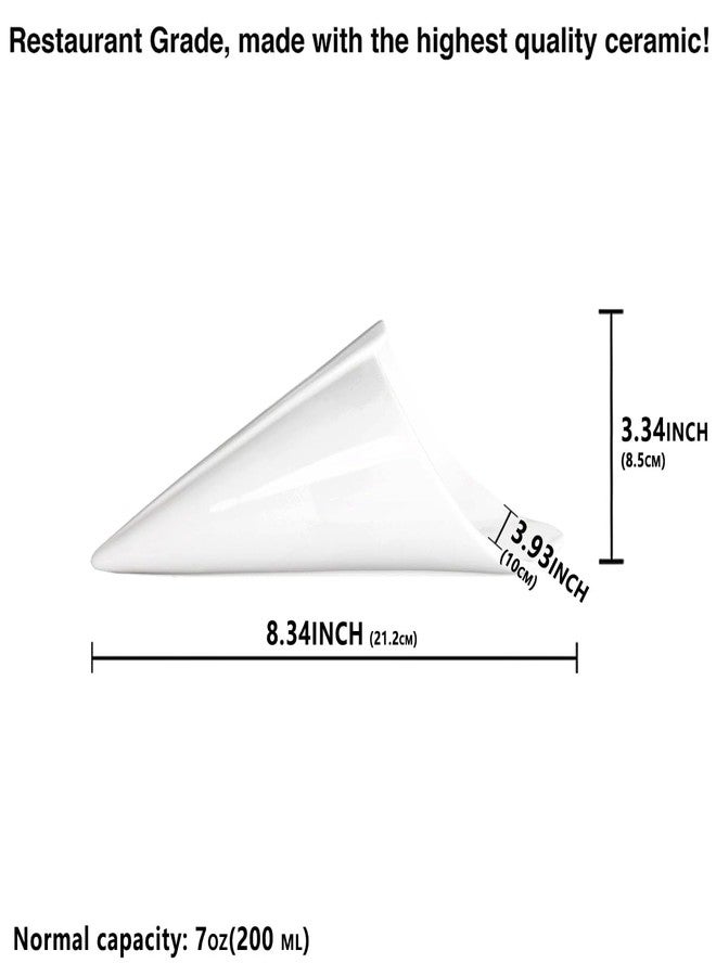 Creativity Home French Fries Cones, Serving Plates, Centerpiece Bowls, Unique French Fry Cones for Food Pairing on Display Plate, Best Choice for Premium Bars, Restaurants and Chefs 8.3 Inch - Image 2