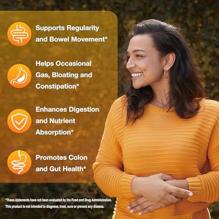 Vitamin World Colon Cleanse - 240 Capsules, Gut Detox with Psyllium Husk, Senna, Probiotics, Dietary Fiber & Herbal Blend – Supports Constipation Relief, Digestive Health & Regularity, Gluten-Free - Image 4