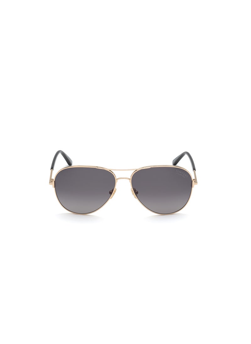 TOM FORD - Unisex Polarized Pilot Sunglasses - FT082328D59 - Lens Size: 59 Mm - Image 1