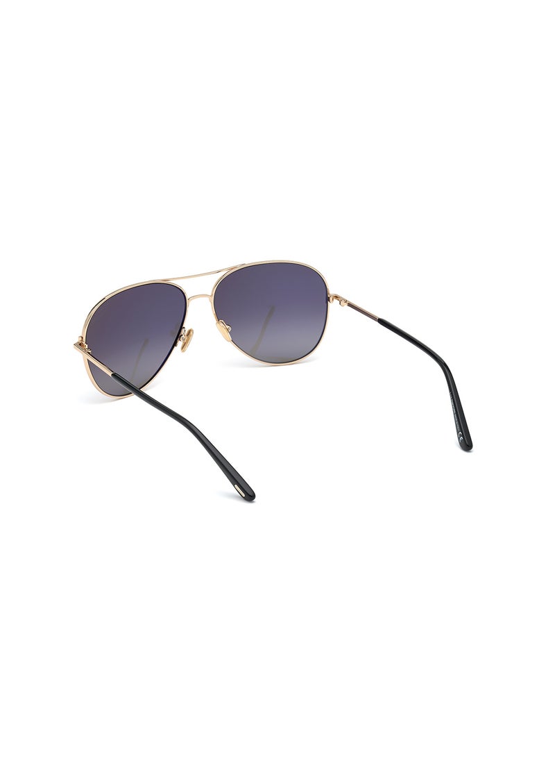 TOM FORD - Unisex Polarized Pilot Sunglasses - FT082328D59 - Lens Size: 59 Mm - Image 1