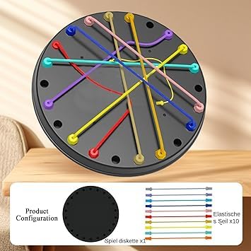 CountryLink Rope Knot Untying Challenge Puzzle | Twisted Ropes Untangle Board Game for Kids | Brain Teaser Logic Puzzle for 3+ Years | Stress Relief & Educational STEM Toy - Image 4