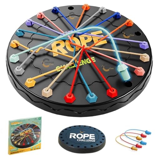 CountryLink Rope Knot Untying Challenge Puzzle | Twisted Ropes Untangle Board Game for Kids | Brain Teaser Logic Puzzle for 3+ Years | Stress Relief & Educational STEM Toy - Image 1