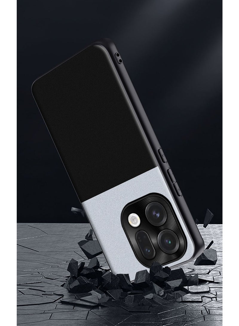 general Leather Case for Oppo find x9 pro, with Fingerprint Resistant Surface, Raised Edges, Soft TPU Protective Case with Non-Slip Edge - Image 4