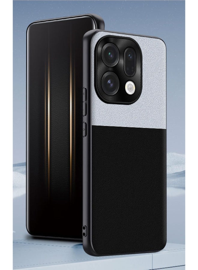 general Leather Case for Oppo find x9 pro, with Fingerprint Resistant Surface, Raised Edges, Soft TPU Protective Case with Non-Slip Edge - Image 5