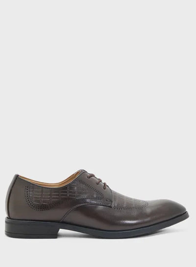 Robert Wood Embossed Texture Formal Lace Ups