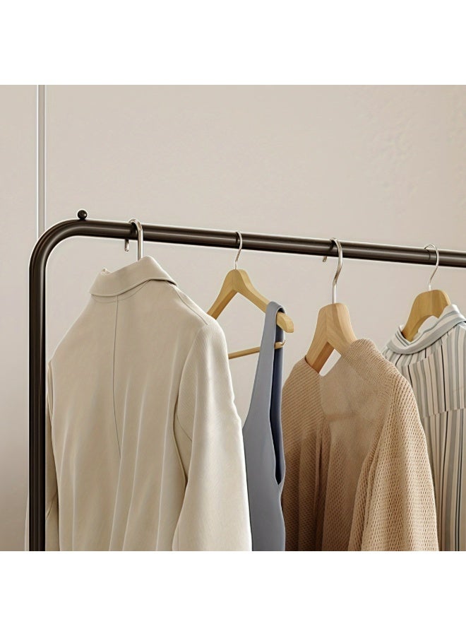 HXDream Freestanding Wrought Iron Clothes Rack, Modern Simple Bedroom Garment Hanger, Small Indoor Hanging Rod for Clothes and Bags, Multipurpose Use（Black）80*40*160CM - Image 4
