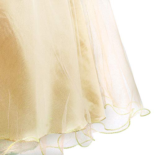 Acecharming Girls Dresses Sequin Flower Girls Party Dress Bridesmaid Ball Gown Wedding Tulle 3-12 Years - Image 5
