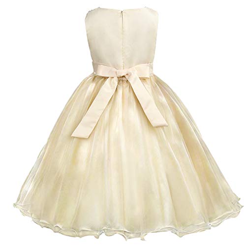 Acecharming Girls Dresses Sequin Flower Girls Party Dress Bridesmaid Ball Gown Wedding Tulle 3-12 Years - Image 2