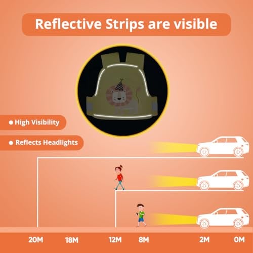Tony Stark Kids Safety Belt for Two Wheeler with Reflective Strips, Portable Seat Belt Children Motorcycle Harness for Motorcycle Bike, Adjustable Safety Harness for Boys Girls (Little King) - Image 4