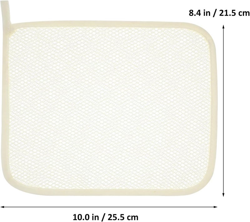 Lurrose Exfoliating Face Washcloth 8pcs Body Scrubber Hanging Bath Cloth African Net Sponge Shower Loofah Skin Wash Towel Facial Makeup Remover for Back Knee Joint - Image 2