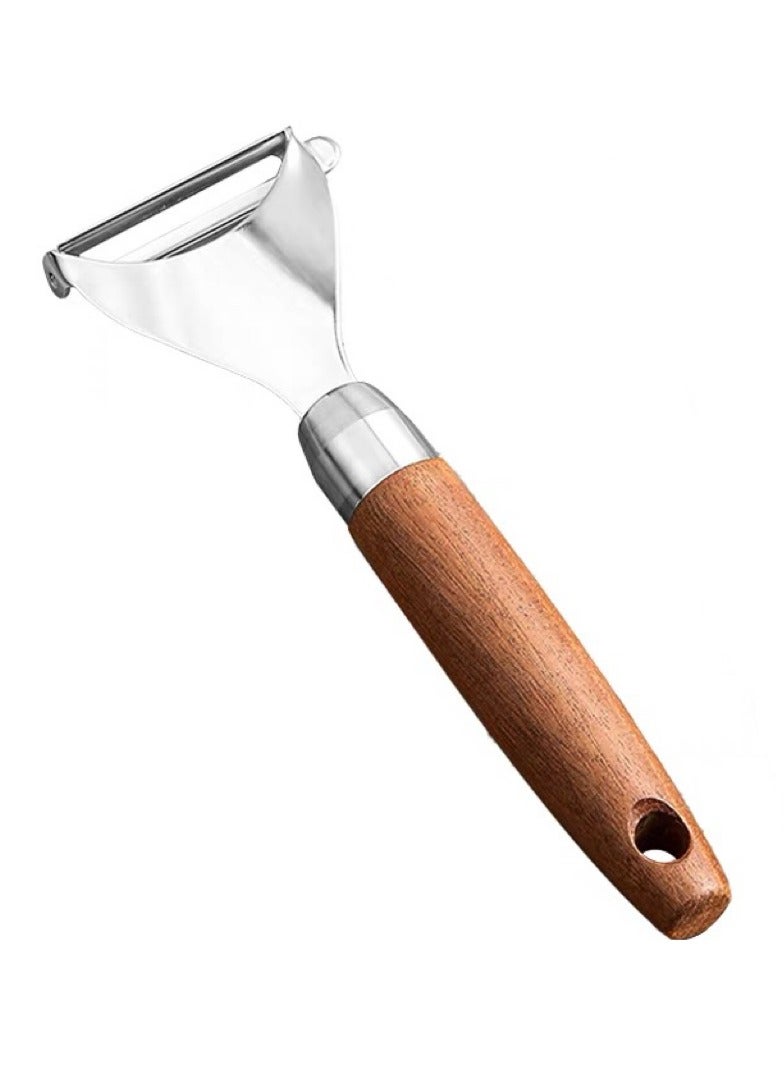 Jolley Fruit peeler, 304 stainless steel triangular peeling knife made by hand, suitable for vegetable and fruit peeling in kitchens and restaurants. - Image 1
