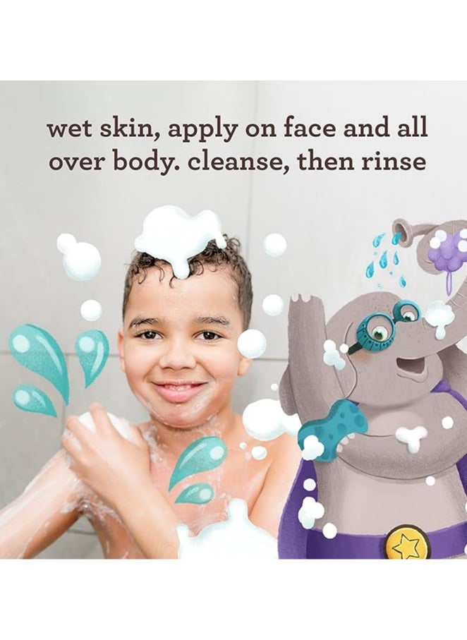 Aveeno Baby Aveeno Kids Sensitive Skin Face & Body Wash with Oat Extract, Tear Free & Suitable for All Skin Types, Hypoallergenic, 18 fl. Oz, 532ml  - Image 4