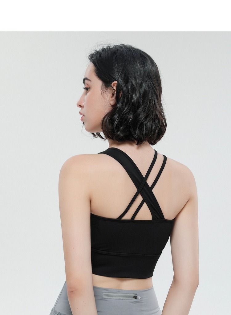 Loquat Yoga sports running fitness vest Black  - Image 2