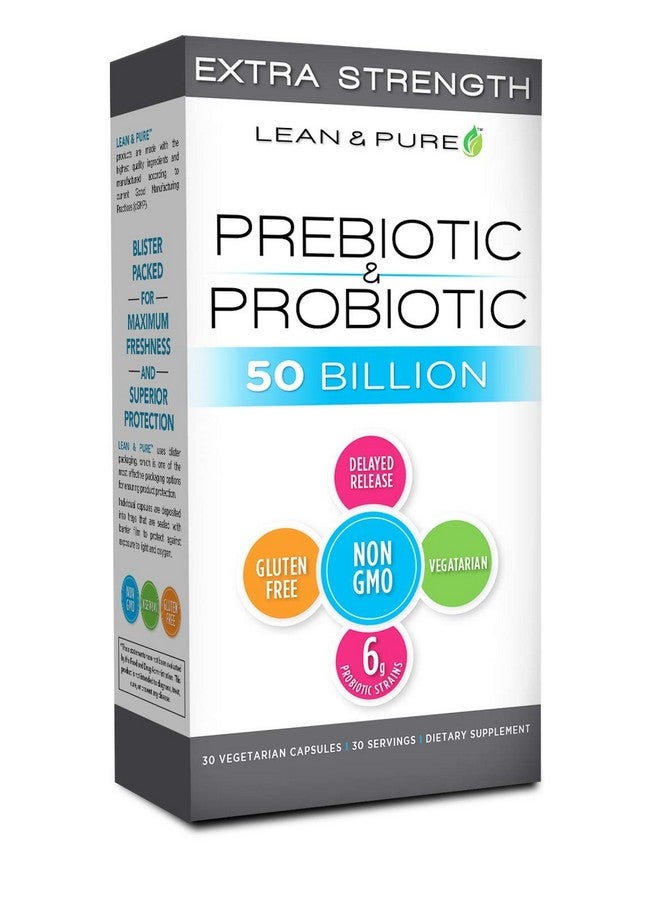 Lean & Pure Olympian Labs Extra Strength Prebiotic and Probiotic, 50 Billion CFU, Delayed Release, Blister Pack of 30 Tabs - Image 1