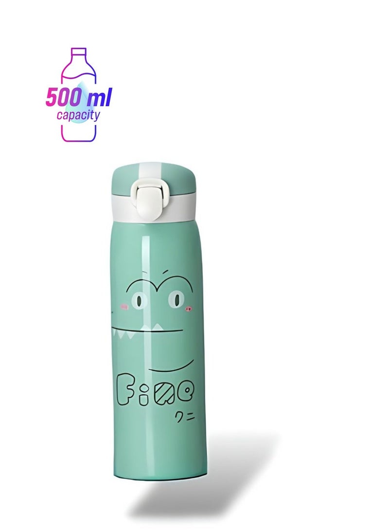 BABY SHARK بطانية أطفال فائقة النعومة من ميكرو راشيل، 46 بوصة × 60 بوصة، بيبي شارك وحرارة الأطفال المحمولة من الفولاذ المقاوم للصدأ، زجاجة ماء، 500 مل - Image 3