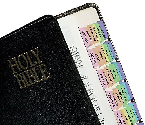 Tabbies Rainbow Bible Indexing Tabs, Old & New Testaments, 80 Tabs Including 64 Books & 16 Reference Tabs, Multi-Colored (58346), Rainbow Colored - Image 1