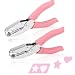 Rongon Paper Hole Puncher Star and Heart Shaped Mini Hole Punch Pliers 14 Inch Cute Single Hole Punch Tool with SoftHandled DIY for Tags Clothing Ticket - Image 2