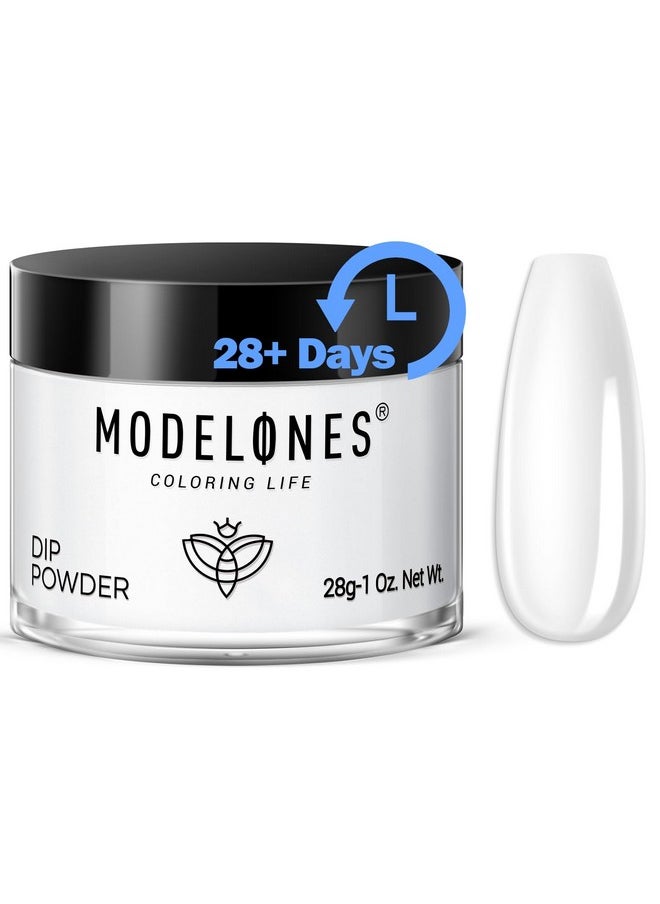 modelones Modelones Dip Powder Clear Color, Nail Dipping Powder French Nail Art, 28+ Long-Lasting Build Powder Pro System Salon DIY at Home No Needed Lamp Cured  - Image 1