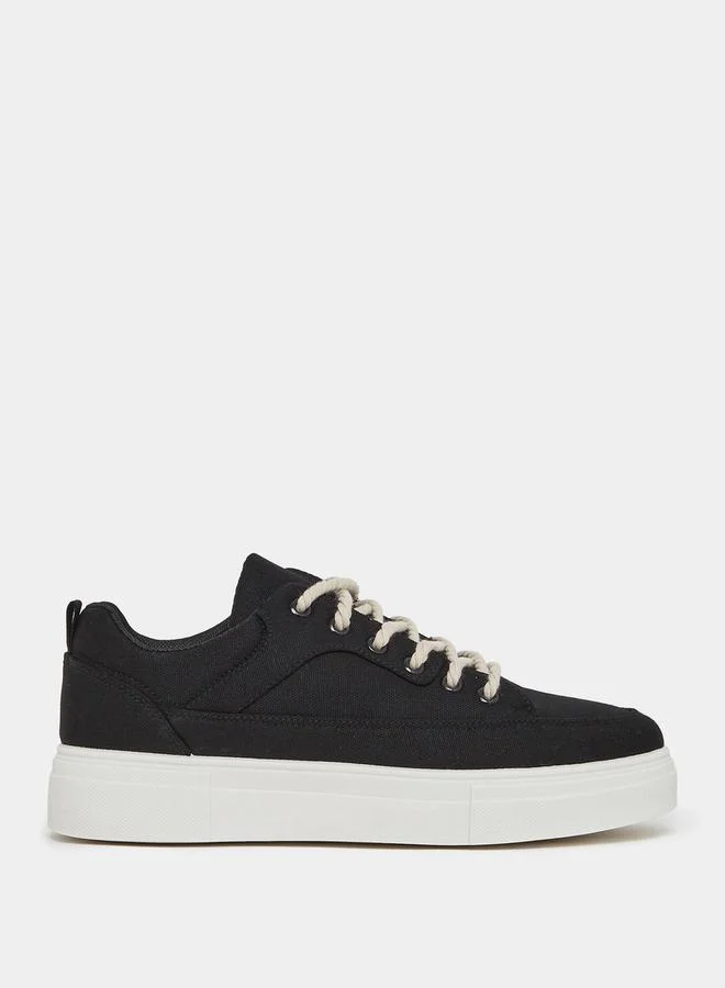 Styli Platform Sole Breathable Lace Up Sneakers
