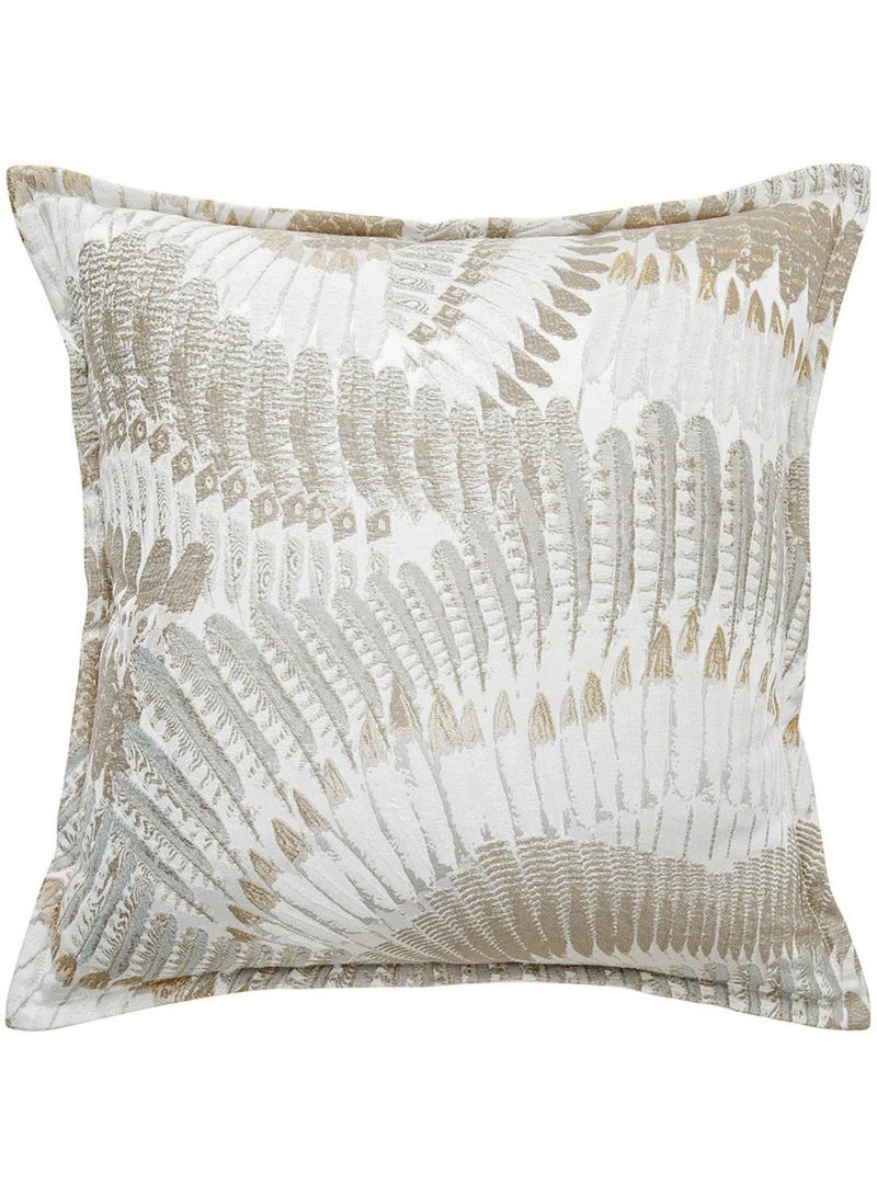 KNOT HOME Cushion Reesha Bianca (with filler) Pillow Knot Home Cover Set for Modern Sofa Contemporary Living Room Bedroom and Office Soft Washable  - Image 1