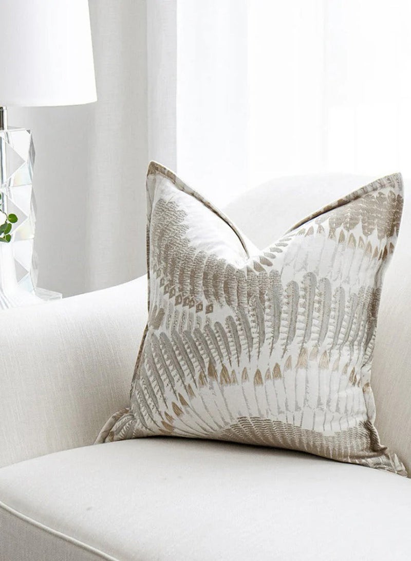 KNOT HOME Cushion Reesha Bianca (with filler) Pillow Knot Home Cover Set for Modern Sofa Contemporary Living Room Bedroom and Office Soft Washable  - Image 2