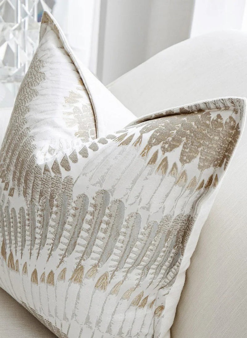 KNOT HOME Cushion Reesha Bianca (with filler) Pillow Knot Home Cover Set for Modern Sofa Contemporary Living Room Bedroom and Office Soft Washable  - Image 4