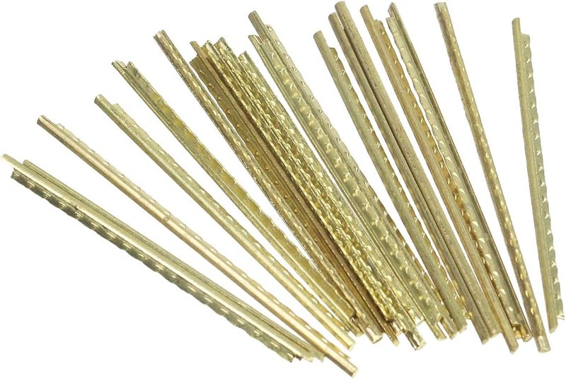 Geesatis 19 PCS Guitar Frets Wire Length 2.4 Inch Copper Brass Guitar Frets Wire Fingerboard for Strat Classical Acoustic Guitar Fret Wires Accessories - Image 3