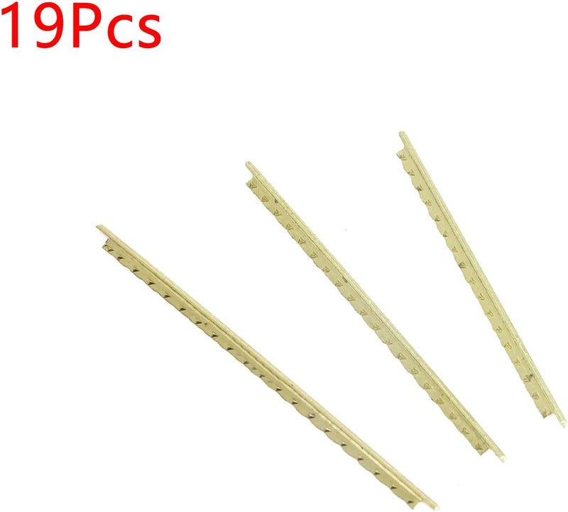 Geesatis 19 PCS Guitar Frets Wire Length 2.4 Inch Copper Brass Guitar Frets Wire Fingerboard for Strat Classical Acoustic Guitar Fret Wires Accessories - Image 2