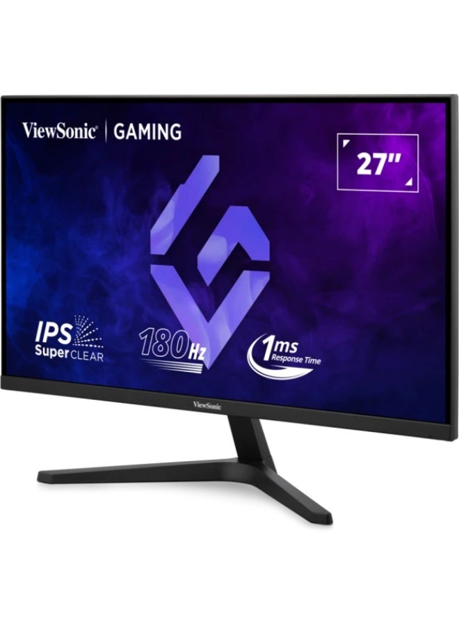 ViewSonic 27" Gaming Monitor 180Hz Full HD | Ultra-Fast 1ms Response, AMD FreeSync, Competitive Esports Display, No Screen Tearing | VX27G1-HD | Black - Image 3