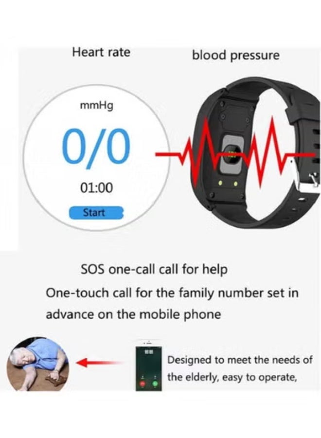 AROAQ L16 Smart Watch for Seniors, or GPS Watch Phone Tracker with Anti-Lost SOS Call Location Finder Pedometer Real Tracking App Support Android IOS - Image 3