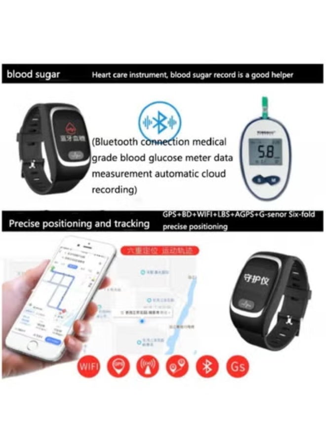 AROAQ L16 Smart Watch for Seniors, or GPS Watch Phone Tracker with Anti-Lost SOS Call Location Finder Pedometer Real Tracking App Support Android IOS - Image 5