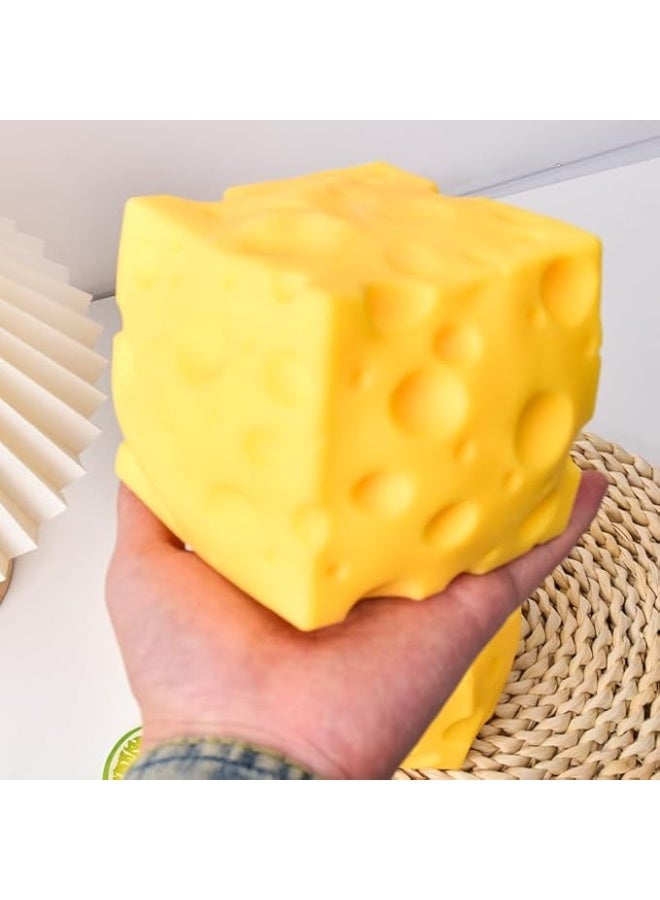 الأصفر الجبن الكبير Squishy, الجبن العملاق Squishys, Rebounding Sensory Fidget Toy, لعبة جديدة لينة للبالغين والأطفال, ارتفاع بطيء, لينة إضافية - Image 3